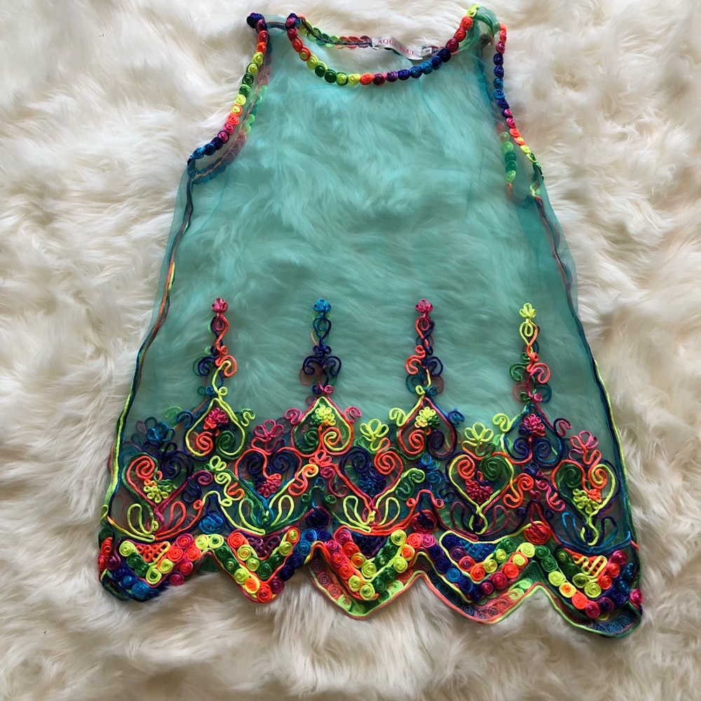 Aqua Blue Swim Coverup